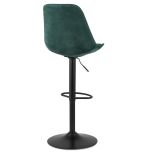 Barová židle ASTER zelená/černá