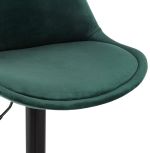 Barová židle ASTER zelená/černá
