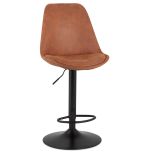Barová židle TAKASA hnědá/černá