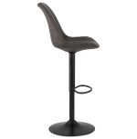 Barová židle TAKASA šedá/černá
