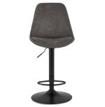Barová židle TAKASA šedá/černá