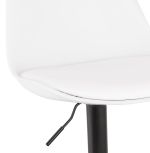 Barová židle BISU bílá/černá