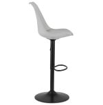 Barová židle BISU šedá/černá