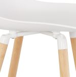 Barová židle ARBUTUS bílá/přírodní