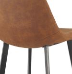 Barová židle OUFTI hnědá/černá
