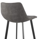 Barová židle OUFTI šedá/černá