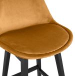 Barová židle BASIL hořčicová/černá