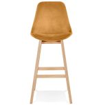 Barová židle BASIL hořčicová/přírodní