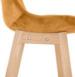 Barová židle BASIL hořčicová/přírodní