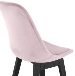 Barová židle BASIL růžová/černá