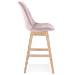 Barová židle BASIL MINI růžová/přírodní