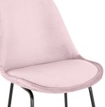 Barová židle YAYA růžová/černá