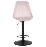 Barová židle ASTER růžová/černá