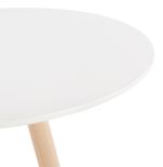 Barový stůl DEBOO 60 CM bílý/přírodní
