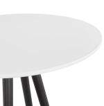 Barový stůl DEBOO 60 CM bílý/černý