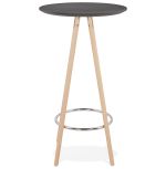 Barový stůl DEBOO 60 CM černý/přírodní
