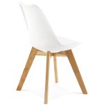 Jídelní židle TYLIK bílá/přírodní