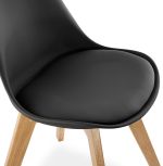 Jídelní židle TYLIK černá/přírodní