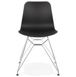 Jídelní židle FIFI černá/chrom