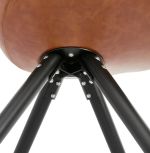 Jídelní židle STEVE hnědá/černá