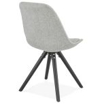 Jídelní židle BRASA šedá/černá