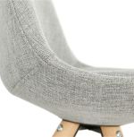 Jídelní židle BRASA šedá/přírodní