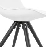 Jídelní židle MOMO bílá/černá