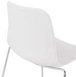 Jídelní židle BEE bílá/chrom