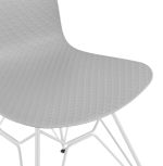 Jídelní židle FIFI šedá/bílá