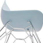 Jídelní židle FIFI modrá/chrom