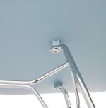 Jídelní židle FIFI modrá/chrom
