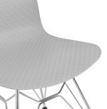 Jídelní židle FIFI šedá/chrom