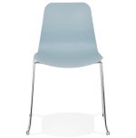 Jídelní židle BEE modrá/chrom