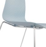 Jídelní židle BEE modrá/chrom