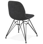 Jídelní židle PIKA tmavě šedá/černá