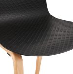 Jídelní židle MONARK černá/přírodní