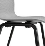 Jídelní židle MONARK šedá/černá