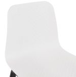 Jídelní židle MONARK bílá/černá
