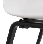 Jídelní židle MONARK bílá/černá