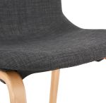 Jídelní židle CAPRI tmavě šedá/přírodní