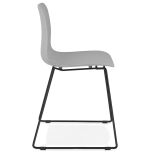 Jídelní židle BEE šedá/černá
