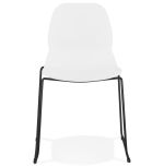 Jídelní židle CLAUDI bílá/černá