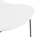 Jídelní židle CLAUDI bílá/černá