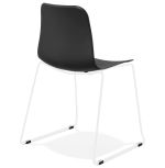 Jídelní židle BEE černá/bílá