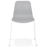 Jídelní židle BEE šedá/bílá