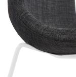 Jídelní židle SILENTO tmavě šedá/bílá