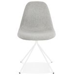 Jídelní židle FLOPPY šedá/bílá
