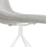 Jídelní židle FLOPPY šedá/bílá