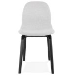 Jídelní židle CAPRI světlé šedá/černá