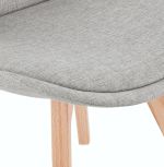 Jídelní židle COMFY šedá/přírodní
